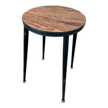tabouret Vintage scandinave métal & formica 60s
