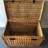Old rattan trunk