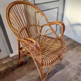 Rattan armchair