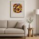 Helmut Dittmann – Vivid Circular Abstract Composition, Striking Multicolour