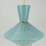 Lustre en verre forme diabolo