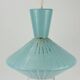 Diabolo-shaped glass chandelier