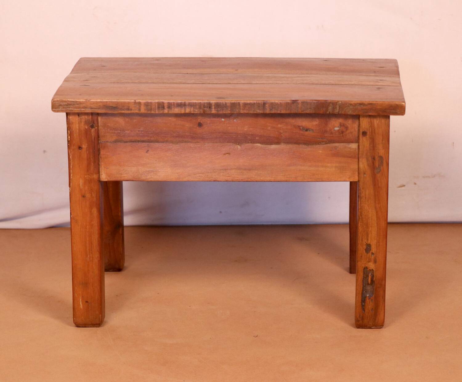 Antique Burmese teak bedside table