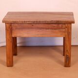 Antique Burmese teak bedside table