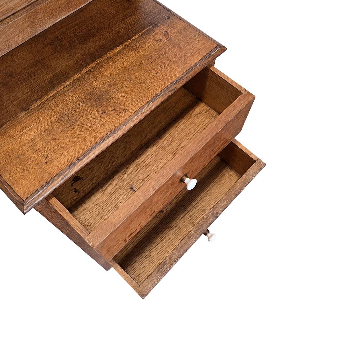 Antique Narrow Oak Chest Of Drawers, early 1900s