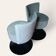 Paire de fauteuils pivotants vintage années 70s