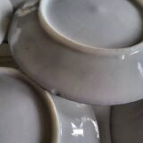 Series of 10 Fine Porcelain Cups and Saucers with Japanese Decor