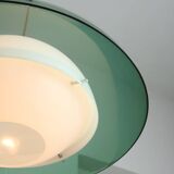 Italian Green Pendant Lamp in Plexiglass