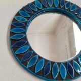 Ceramic mirror 70s diameter 15 cm