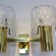 Sophisticated pair of brass wall lamps 1970s