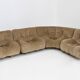 Vintage Italian curved modular sofa by Rossi di Albizzate 1970s