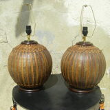 Paire de lampes vintage