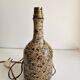 Ceramic lamp base in pyrite stone signed Alain Prudhomme
