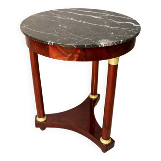 Small Empire Pedestal Table In Mahogany 19th Century