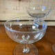 4 mismatched champagne glasses vintage cut crystal