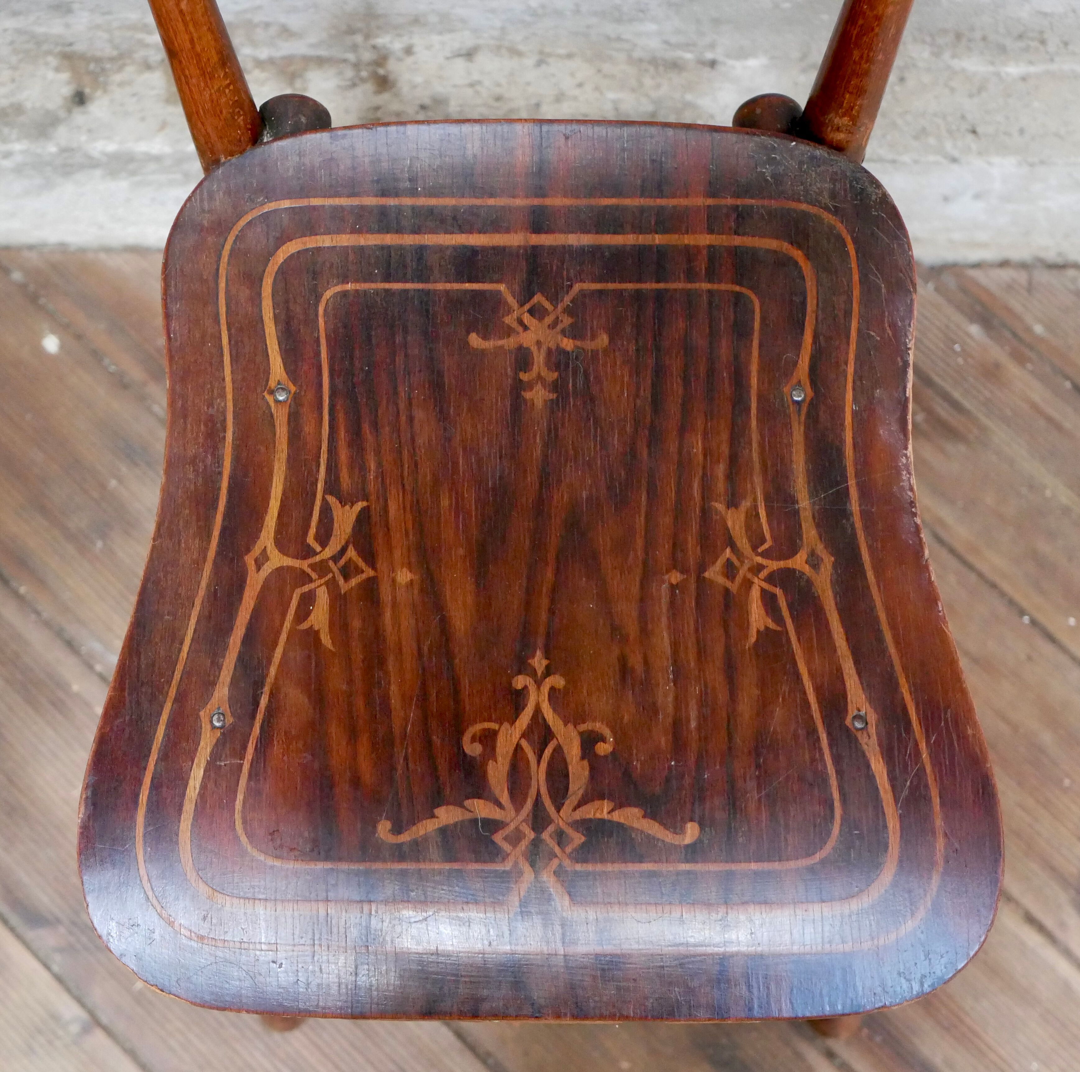 Pair of art nouveau chairs j&j kohn