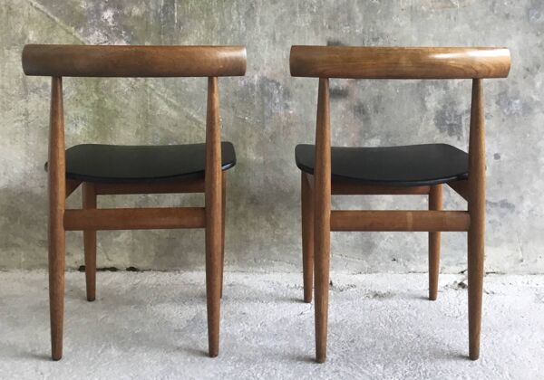 Paire de chaises scandinaves par Hans Olsen pour Frem Rojle - années 1960