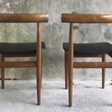 Pair of Scandinavian chairs by Hans Olsen for Frem Rojle - 1960s