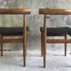 Pair of Scandinavian chairs by Hans Olsen for Frem Rojle - 1960s