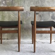 Pair of Scandinavian chairs by Hans Olsen for Frem Rojle - 1960s