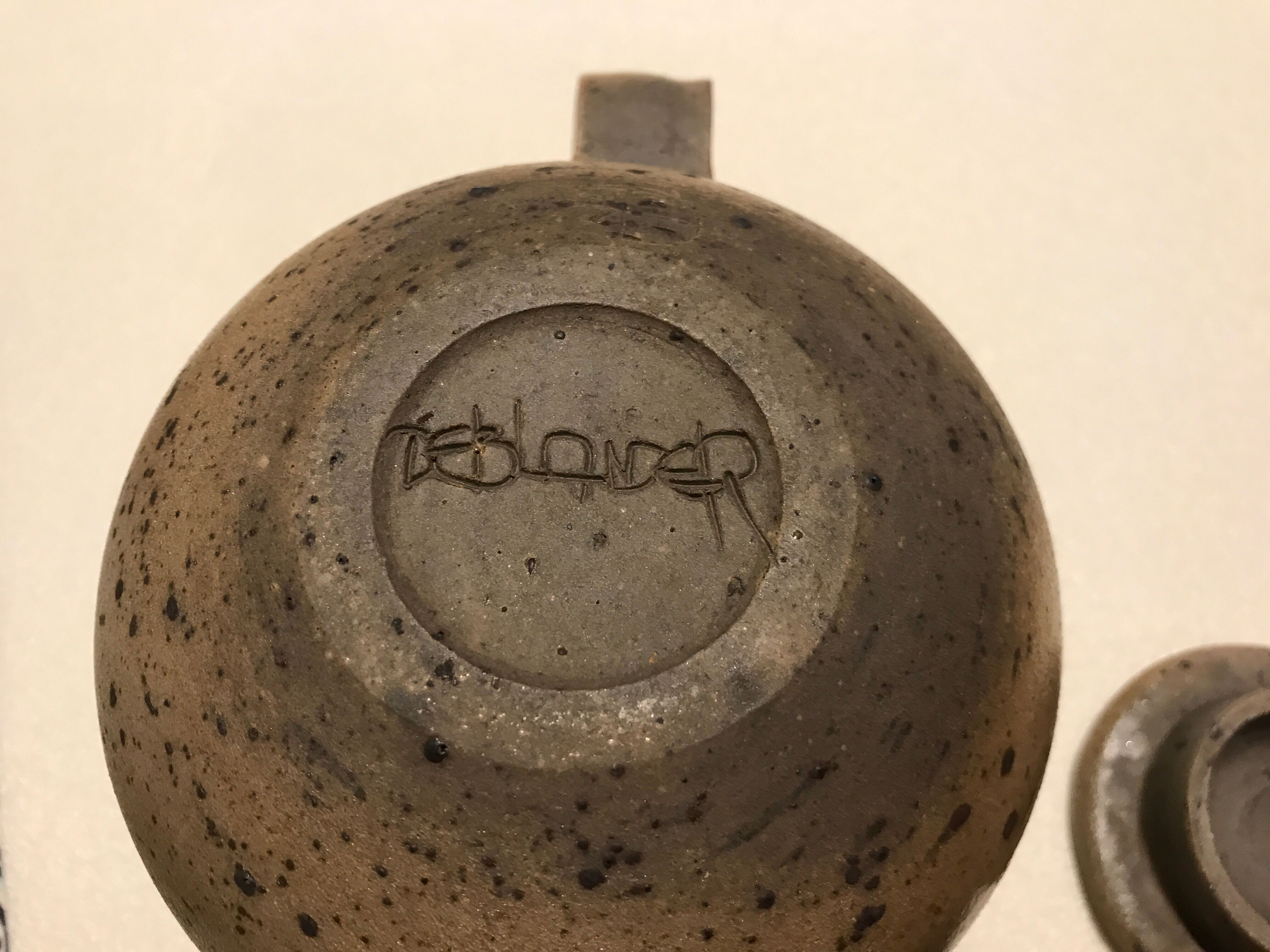Robert Deblander stoneware teapot, cooking with wood