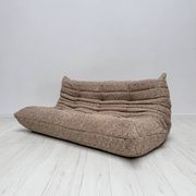 Vintage Original Bouclé Togo 3-Seater by Michel Ducaroy for Ligne Roset