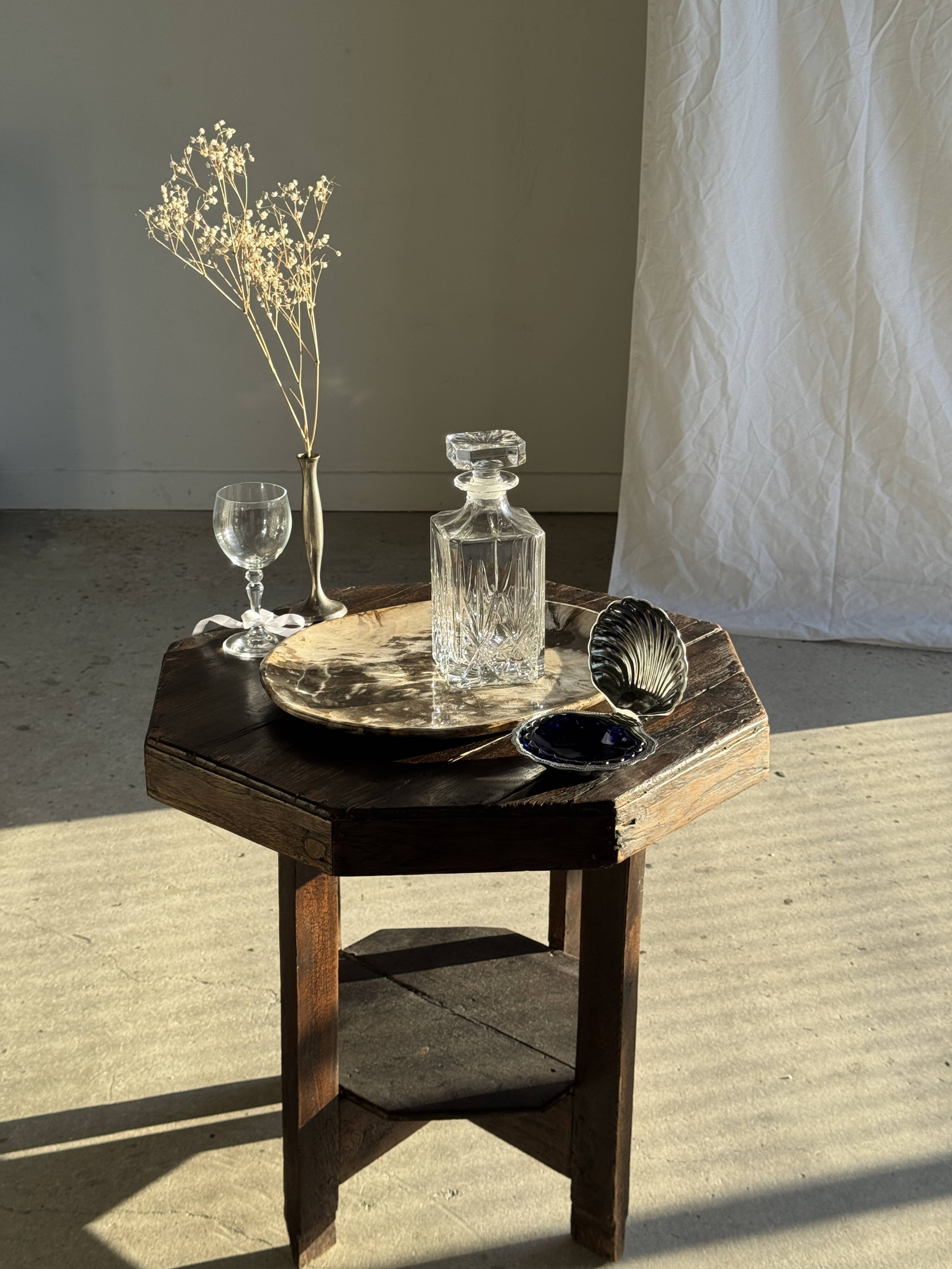 Carafe à whisky motifs pointes de diamant en cristal H23