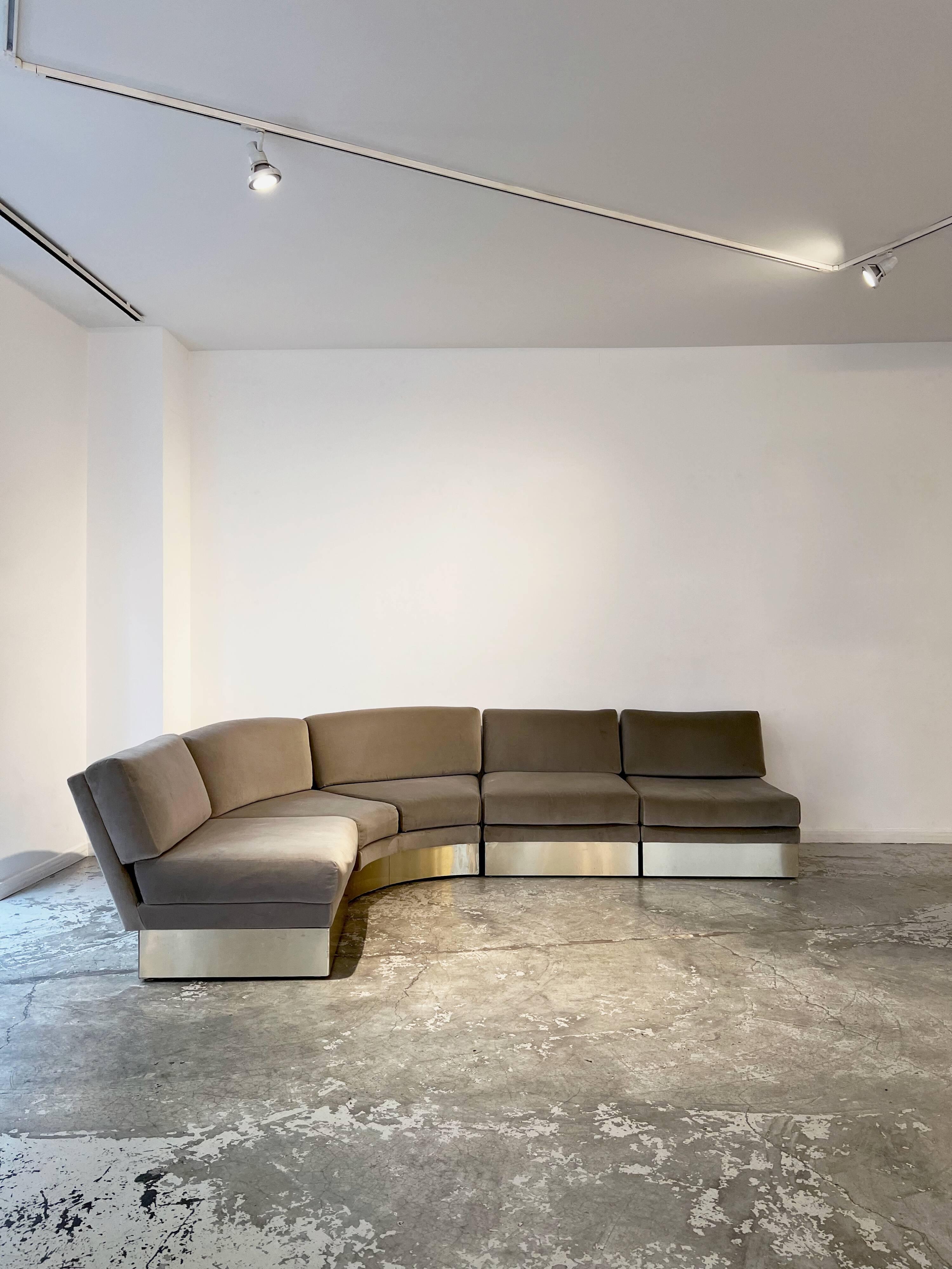 California corner sofa by Jacques Charpentier 1970s