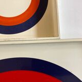 Set of 5 trays target Prisunic design 1960