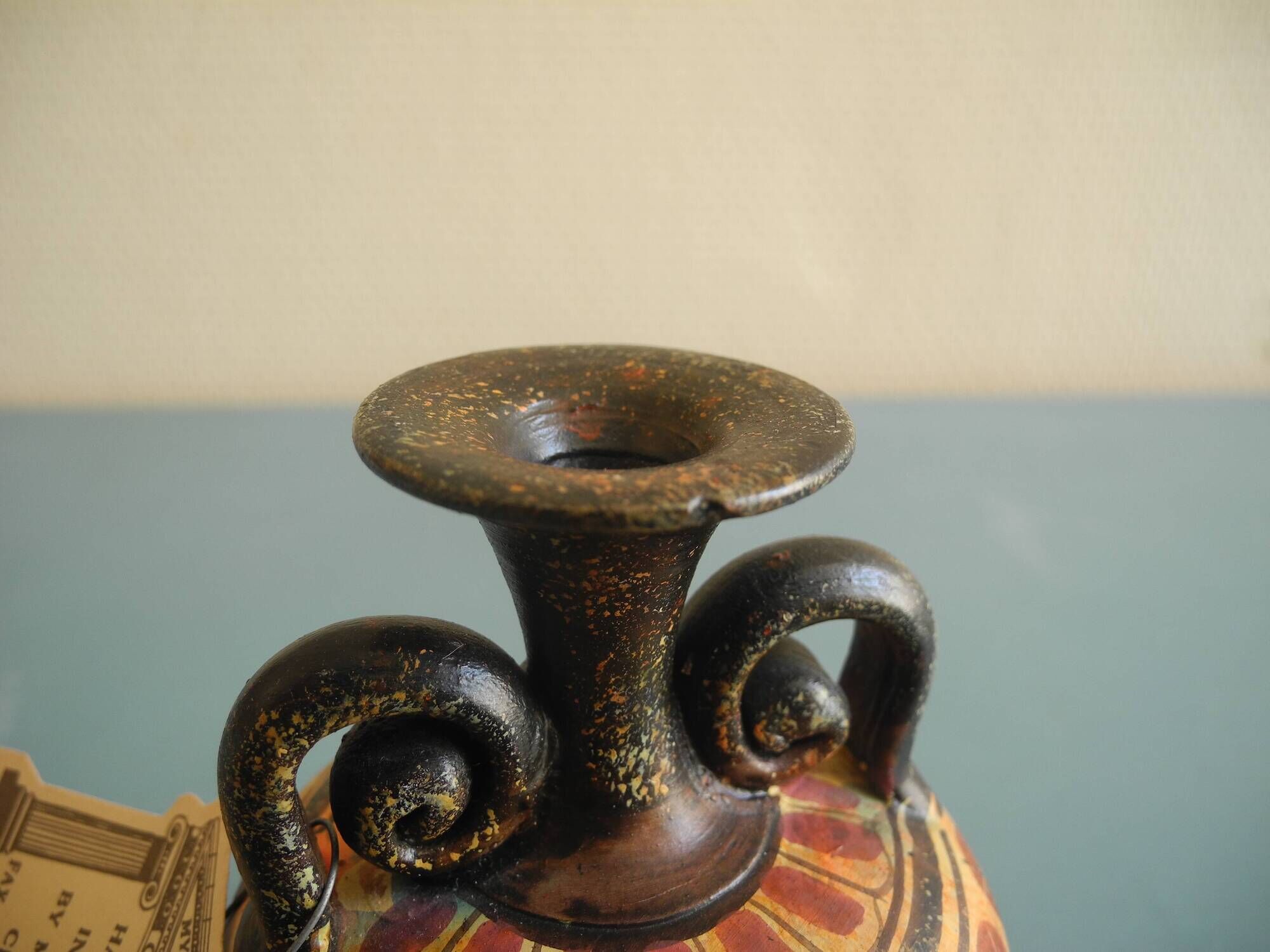 Greek pottery reproduction Corinthian vase copy Corinthian period 650 BC