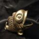 Empty pocket fish in gilded bronze