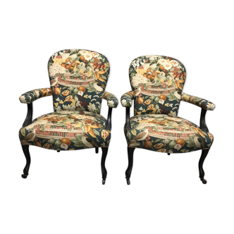 Pair of convertible chairs Napoleon III era
