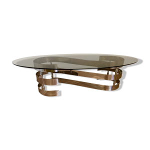 table basse ovale en