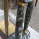 20th century bronze portico and cage clock signed cartier