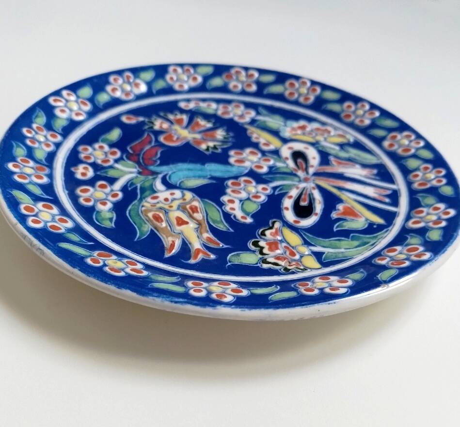 Dogus Cini enamel plate, Türkiye 1970s