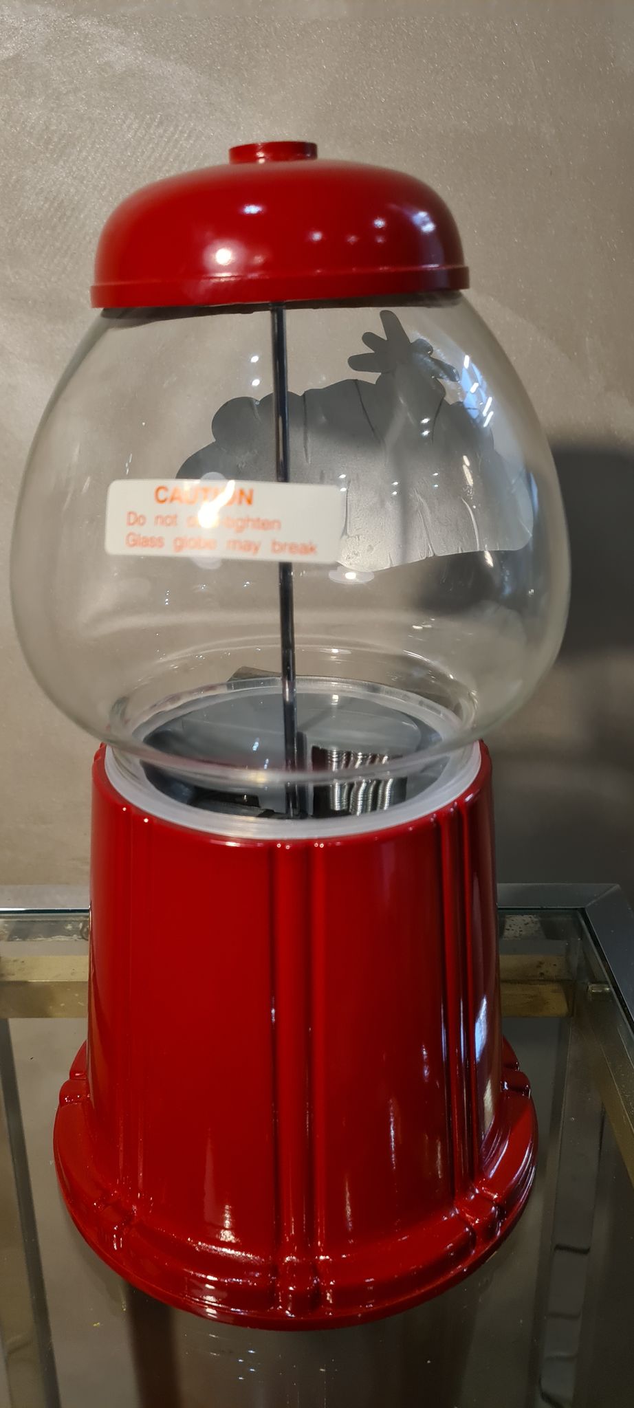 red candy dispenser las vegas 28x15 with its original packaging
