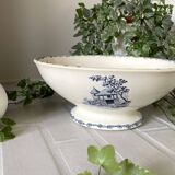 Antique earthenware salad bowl from Choisy-le-Roi