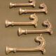 Pairs of 2 old hooks for brass tiebacks