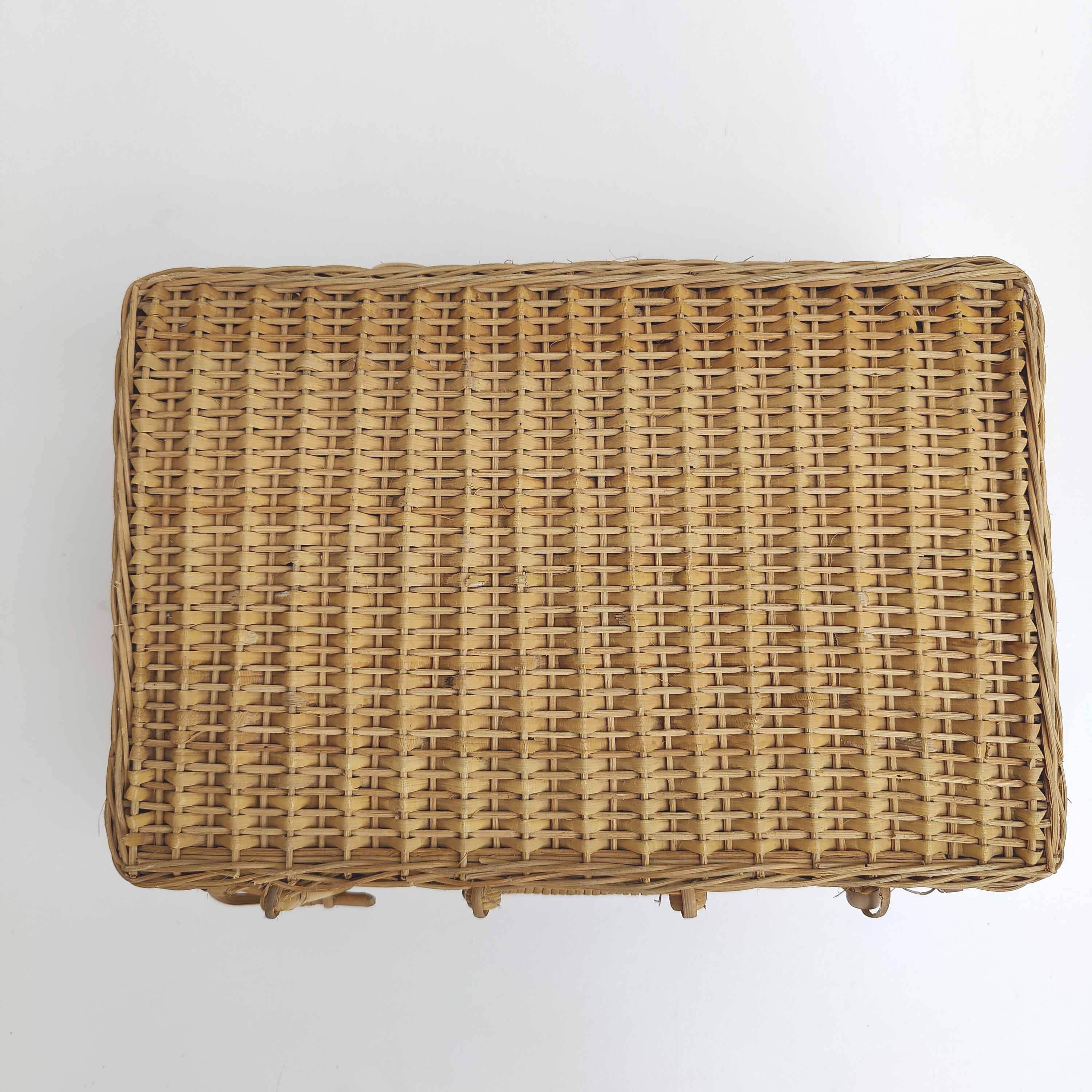 Rattan suitcase