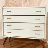 Vintage chest of drawers compass feet