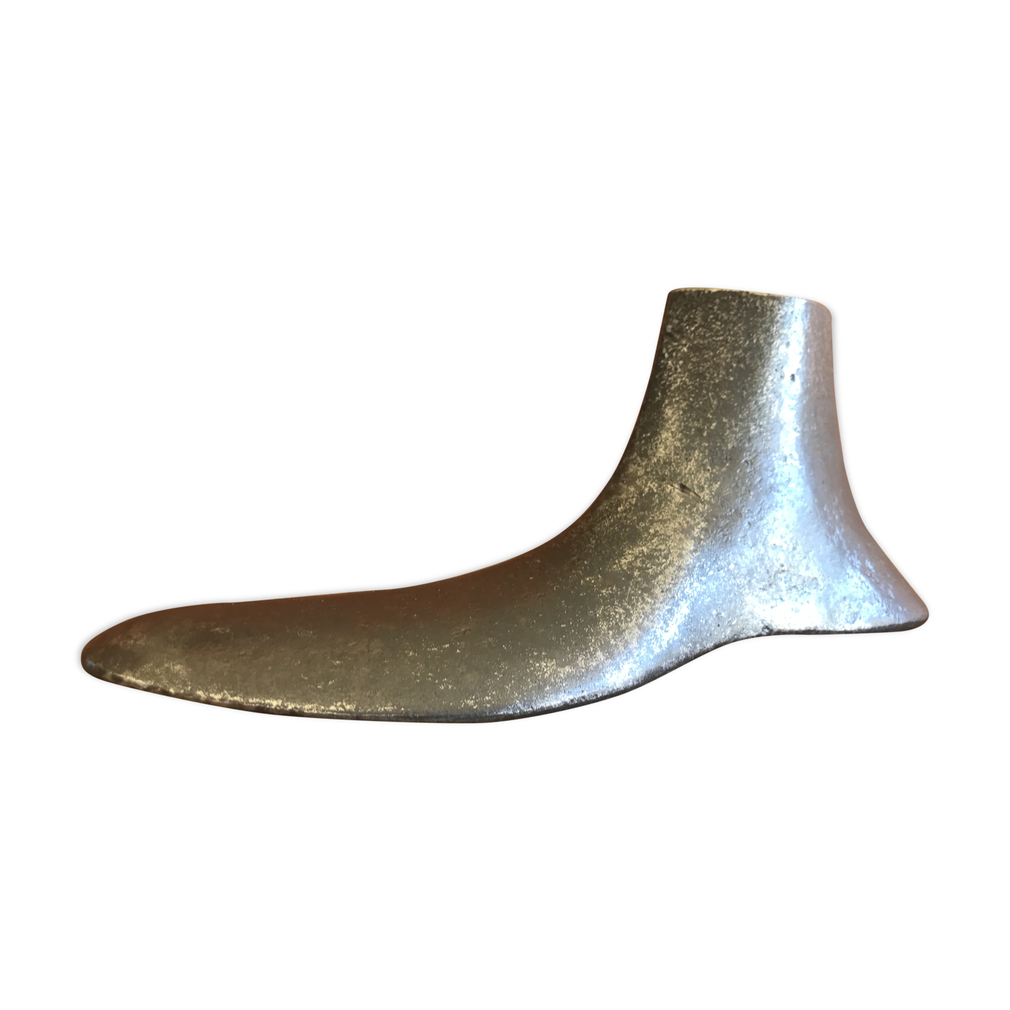 Vintage metal shoemaker's foot
