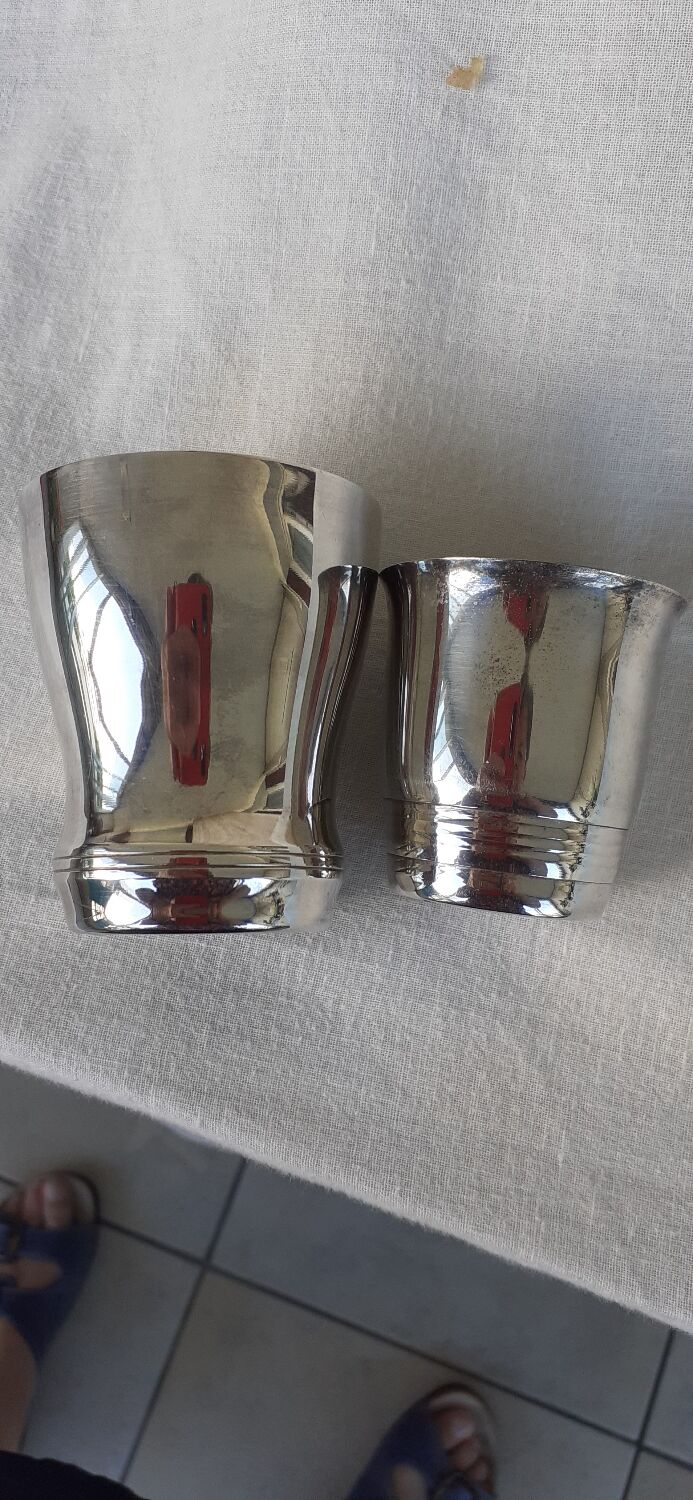 2 timpani silver metal with hallmarks