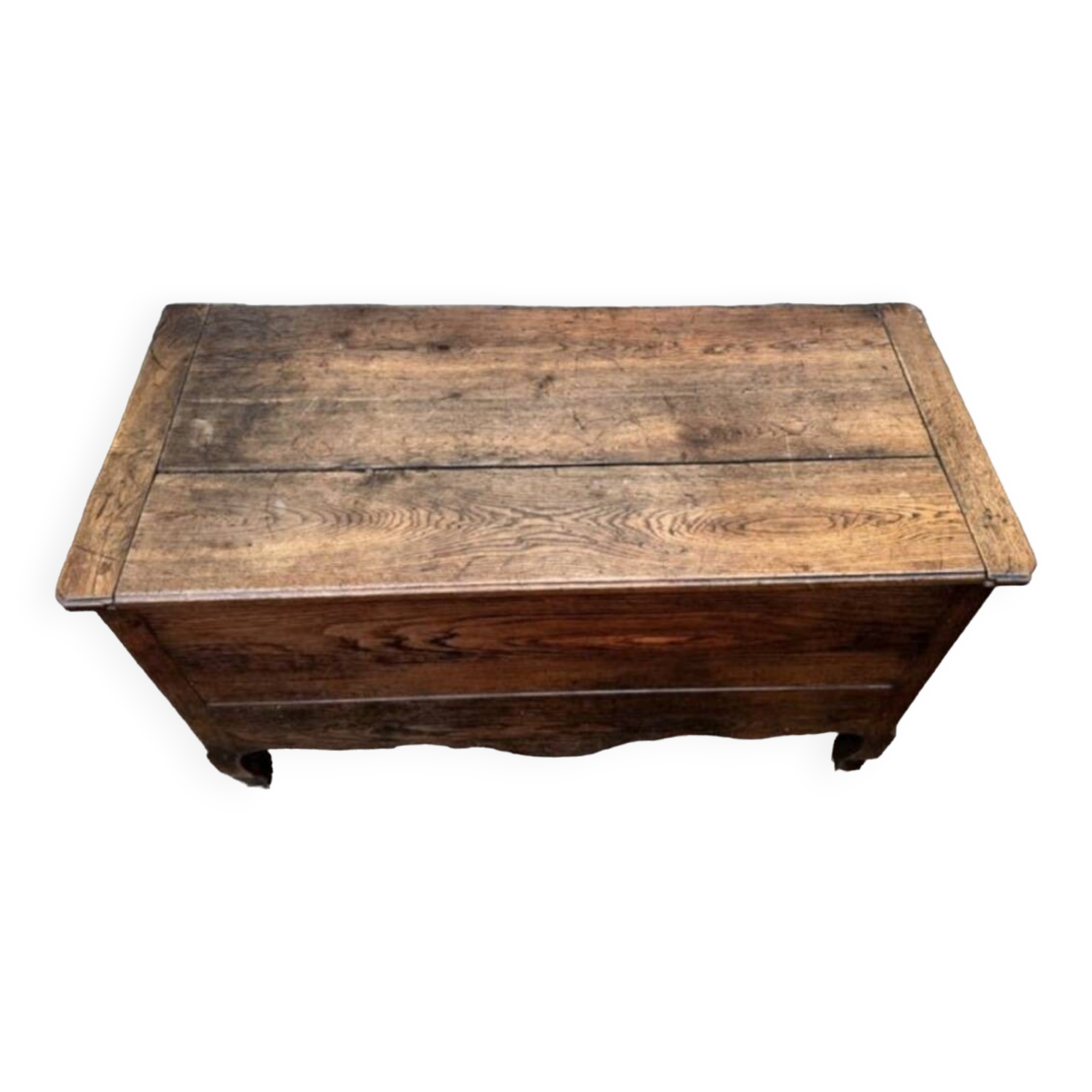 Antique solid wood chest / crate from the 19th century