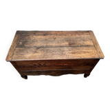 Coffre / maie en bois massif ancien 19ème siècle