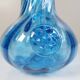 Vase en verre bleu