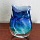 Vase en verre soufflé par JL Gambier