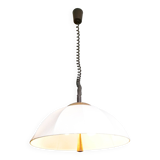 Danish Design Ceiling Lamp 70s Teak Height-adjustable