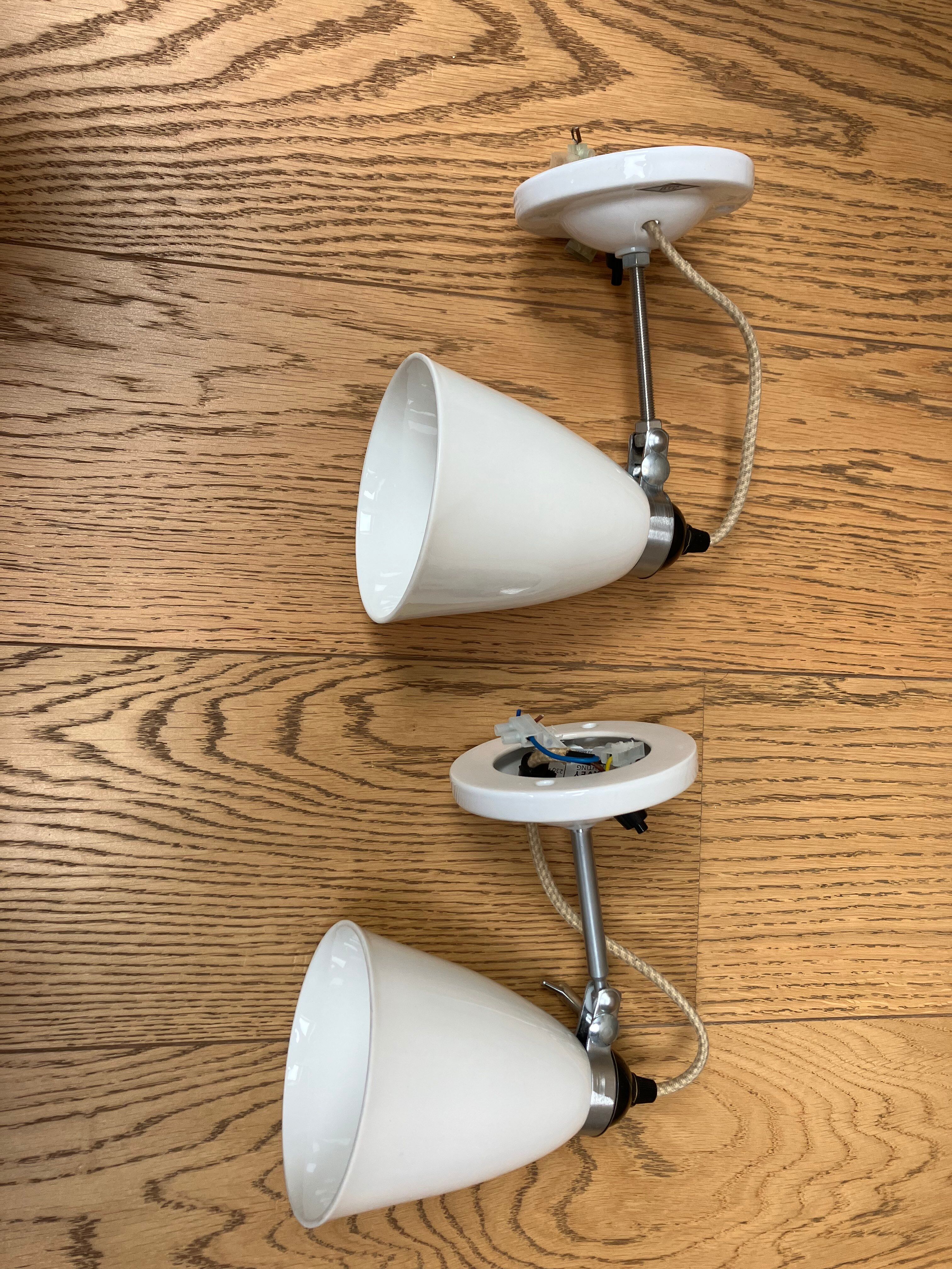 2 original btc hector wall lamps