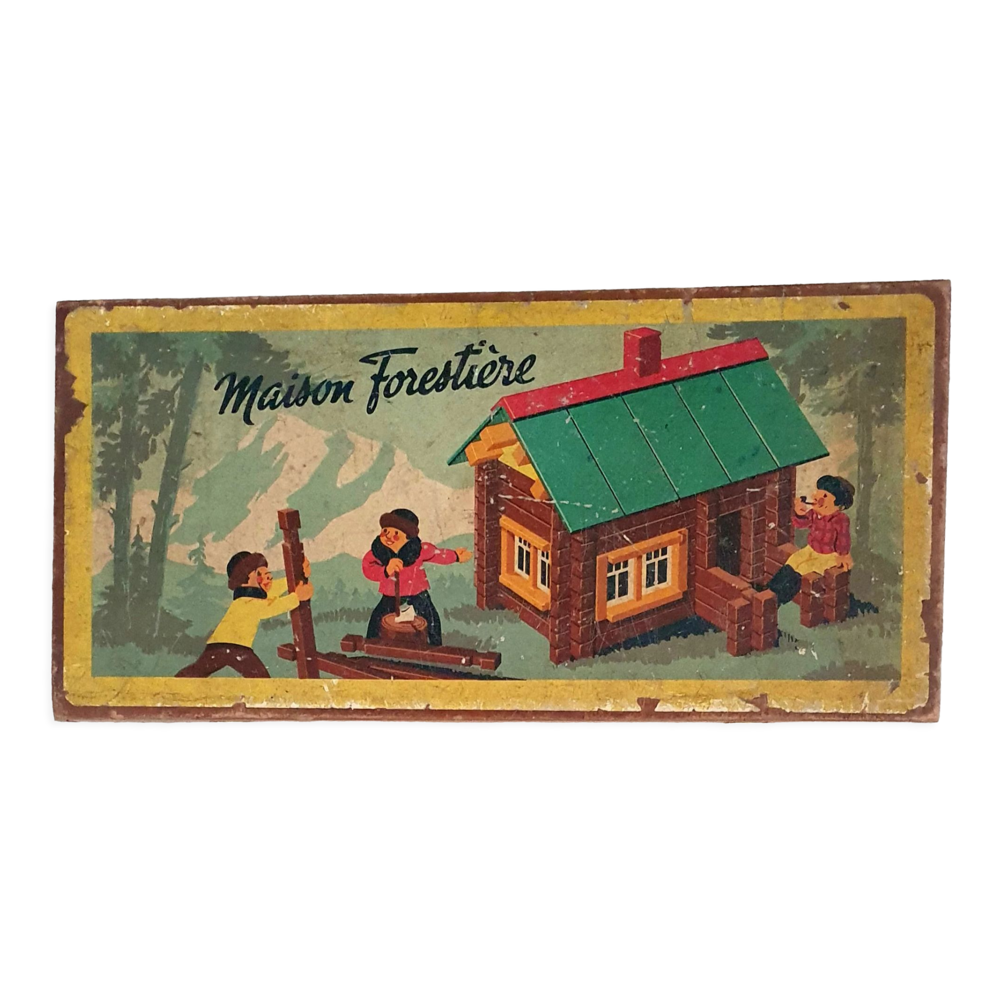 Forest house Wooden toy 50s