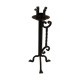 Brutalist wrought iron candle holder